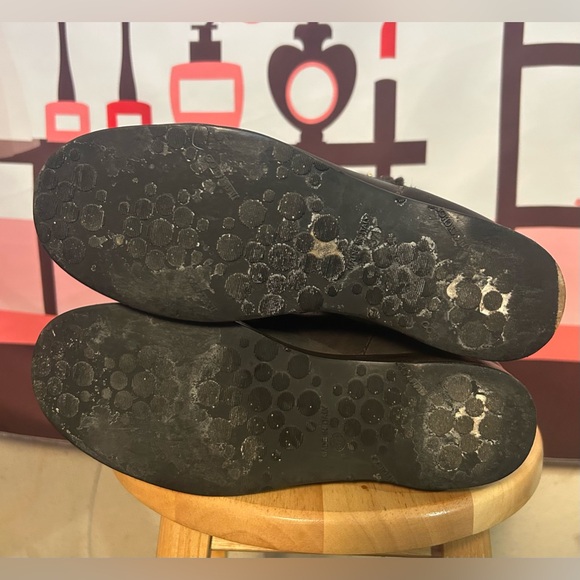 JIMMY CHOO Harvest Napa Shearling Brown Leather Calf Knee Boots AWESOME STEAL! - Picture 9 of 14